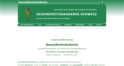 Desktop Screenshot of gesundheits-akademie.ch
